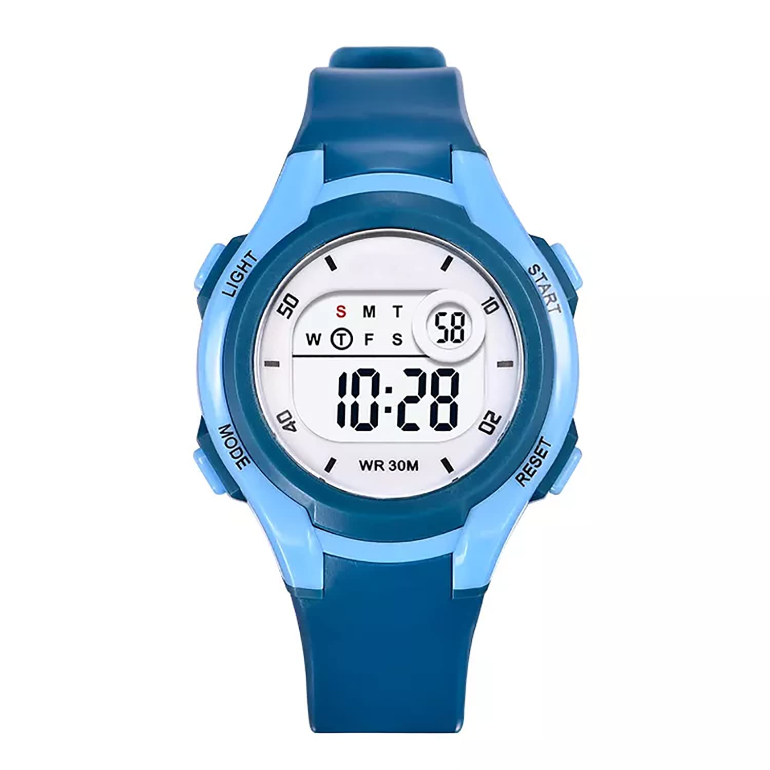 Time Up Digital Dial Dual Color Kids Alarm & Stopwatch Functions Waterproof Sports Watch for Boys & Girls (Age:5-15 Years)-8315-X (Blue) (B0BKQSZWVL) Amazon Price History, Amazon Price Tracker