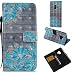 HAOTP Galaxy S9 Wallet Case, 3D Beauty Luxury Fashion PU Flip Stand Credit Card ID Holders Wallet Leather Case Cover for Samsung Galaxy S9 Floral Flower Pattern
