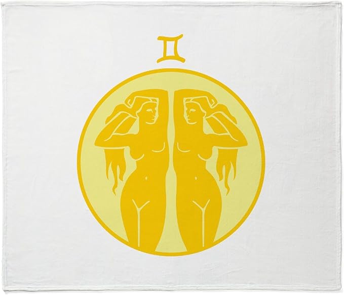 CafePress Gemini Throw Blanket Super Soft Fleece Plush Throw Blanket, 60