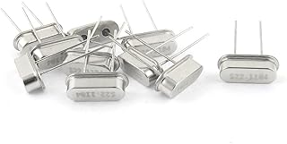 Aexit 10 Pcs Passive Components HC-49S 22.184MHZ 20PF 2-Terminal DIP Crystals Crystal Oscillators