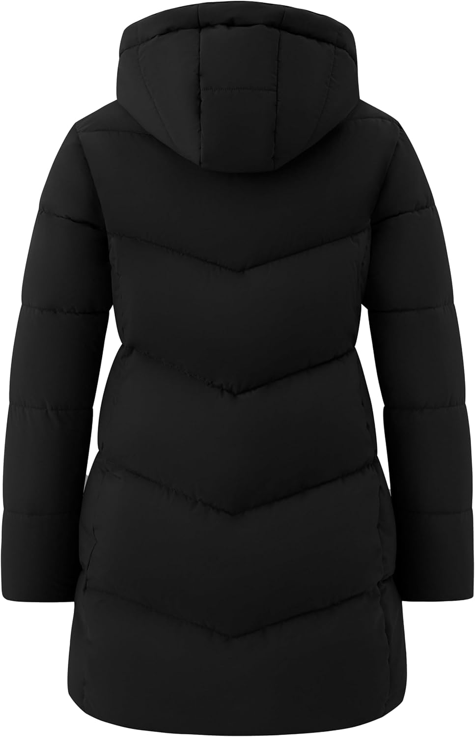 wantdo Women's Warm Winter Coat Hooded Puffer Jacket Long Parka (Available in Plus Size) - Image 3