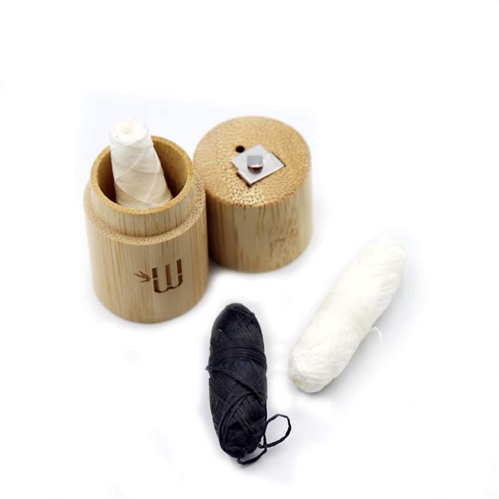 Dental Floss eco 12pcs for Bamboo Tube for Dental Floss Easy Carry for Travel Home and Hotel Corn