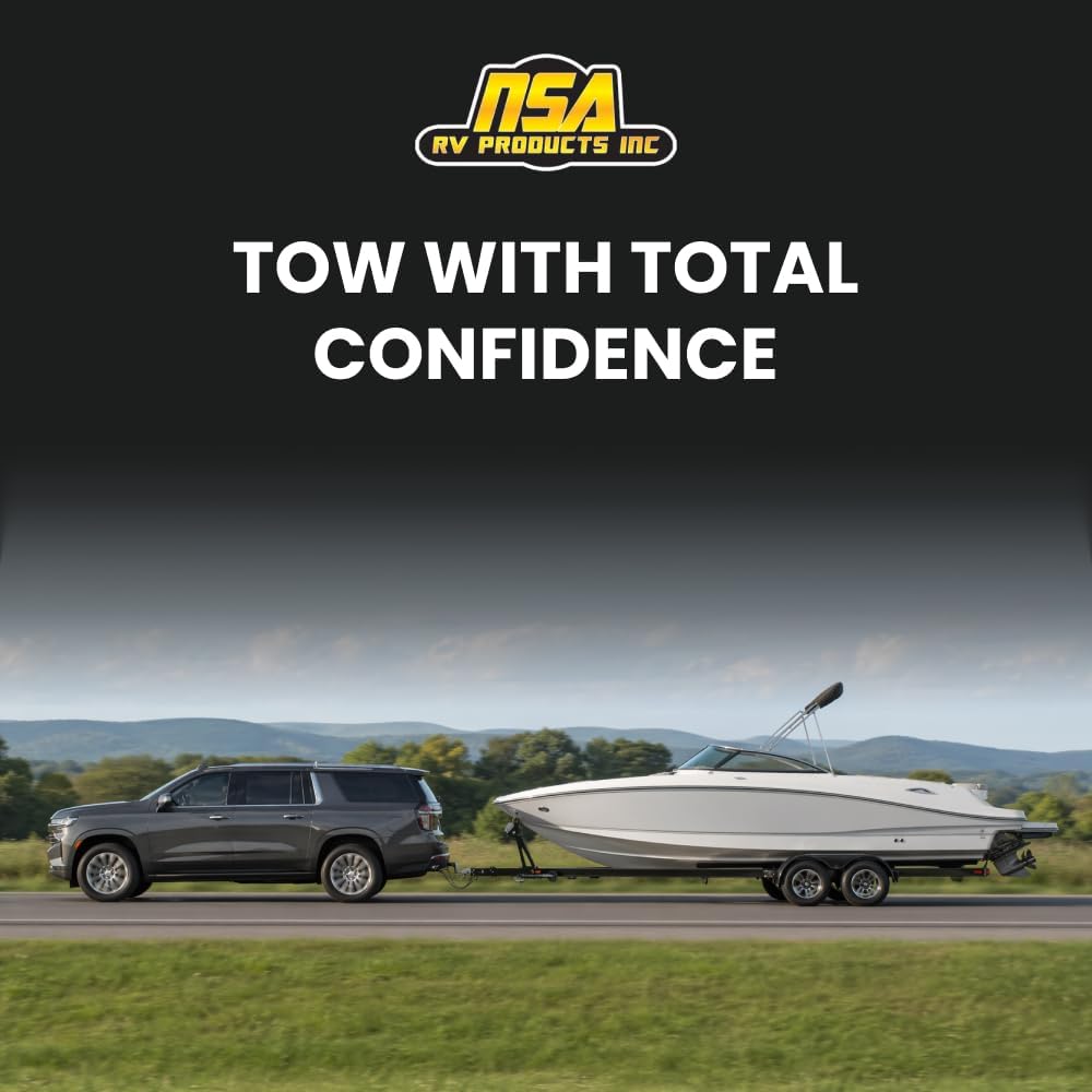 NSA RV - 6" Adjustable Drop Hitch - 2" & 2-5/16" Ball Kit, 20K LBS Capacity
