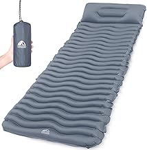 Unigear Matelas de Camping Gonflable, Coussin d'air Ultraléger, Matelas Gonflable Résistant à l'eau pour Camping, Voyage, Plage, Tente, Sac de Couchage