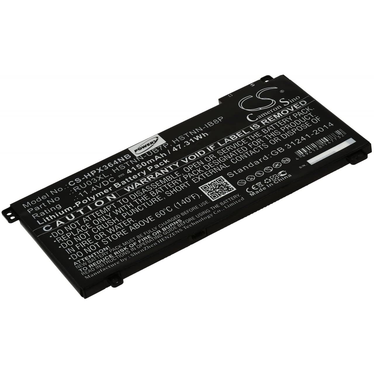 Powery Batería Compatible con HP Modelo L12717-1C1, 11,4V, Li-Polymer