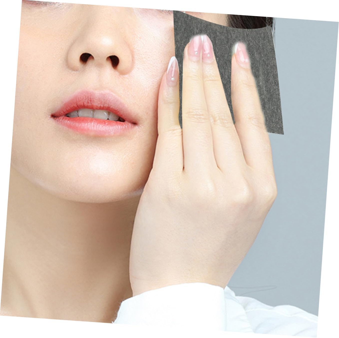 Vaguelly Charcoal Facial Oil Blotting Paper 200 Sheets 2 Sets for Oily Skin Face Oil Control Absorbing Tissues Skin Care Makeup Touch-up