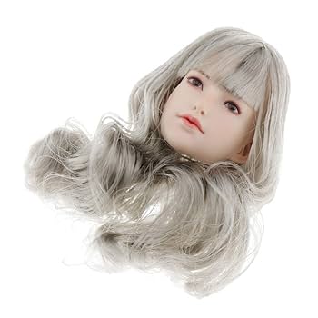B69 1/6 フィギュア用 ヘッド 植毛タイプ アクセサリー 交換用 白肌 B69 1/6 フィギュア用 ヘッド 植毛タイプ アクセサリー 交換用