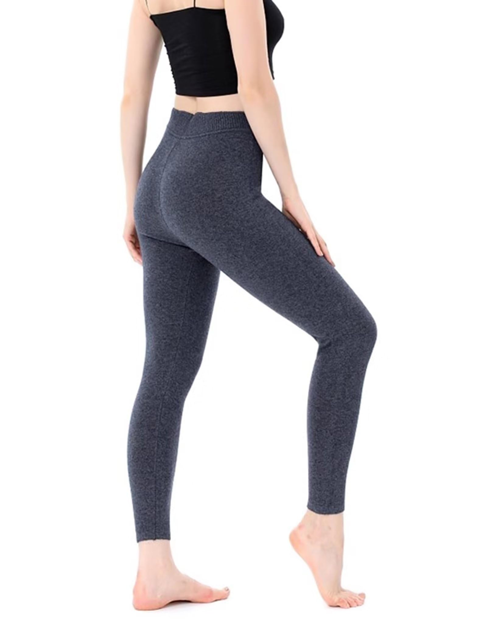 Donna Biancheria Intima Termica Pantaloni Base Layer Leggings Termici, 100% Cachemire Abbigliamento Termico