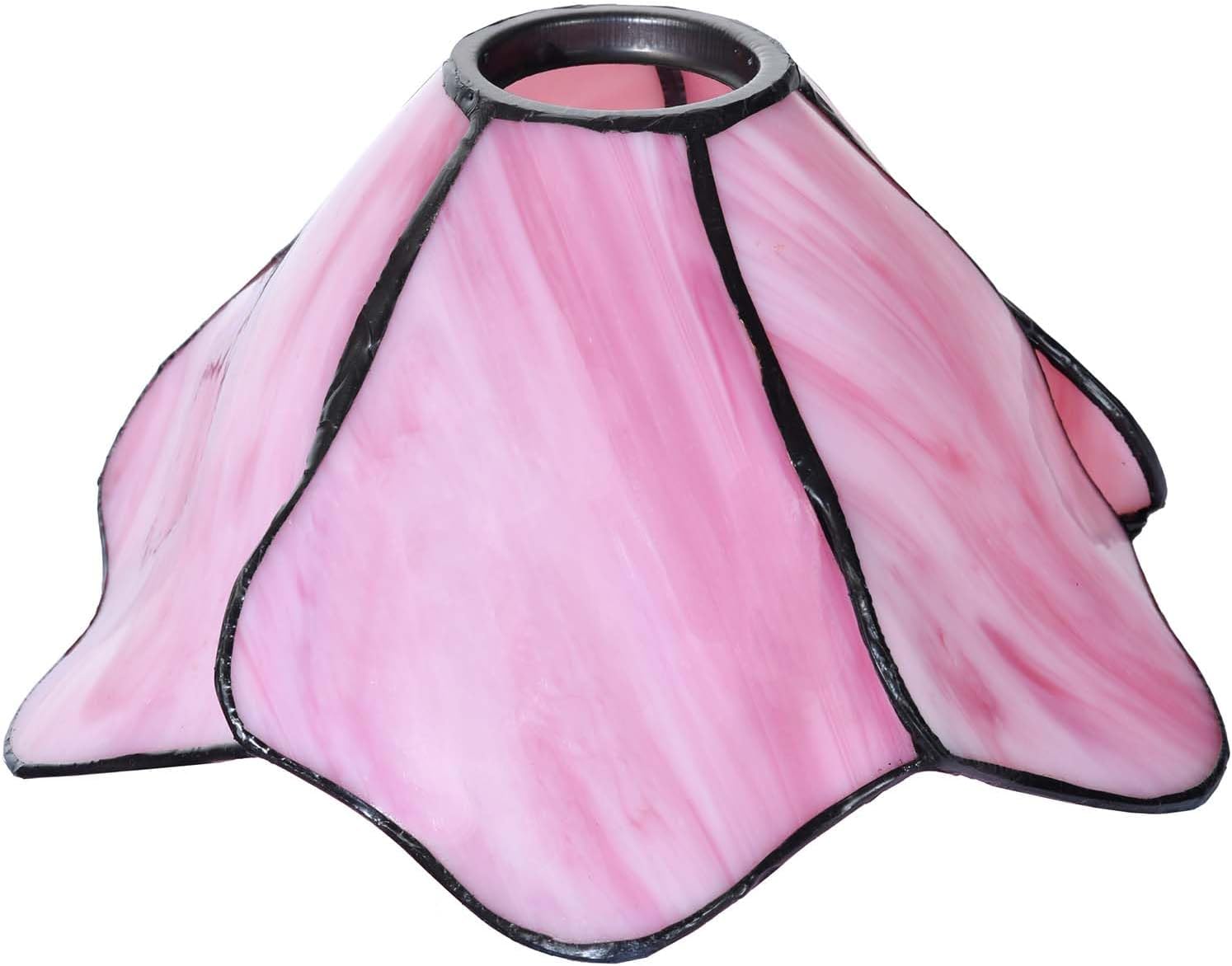 Bieye TS0102 Tiffany Style Staind Glass Flower Lampshade (42mm Opening Green)