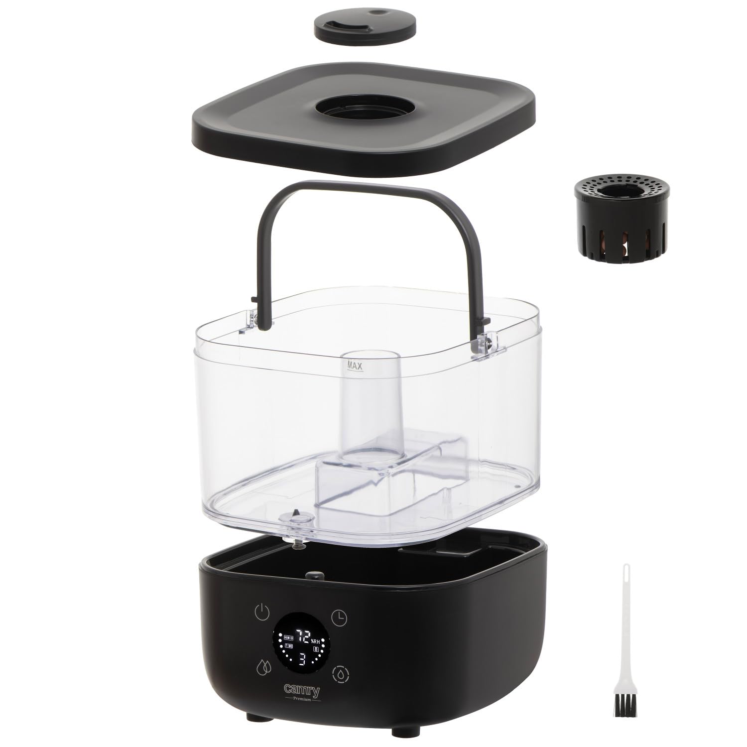 ADLER Camry umidificatore ad ultrasuoni, capacità 5 L, prestazione di umidificazione 100-260 ml/h