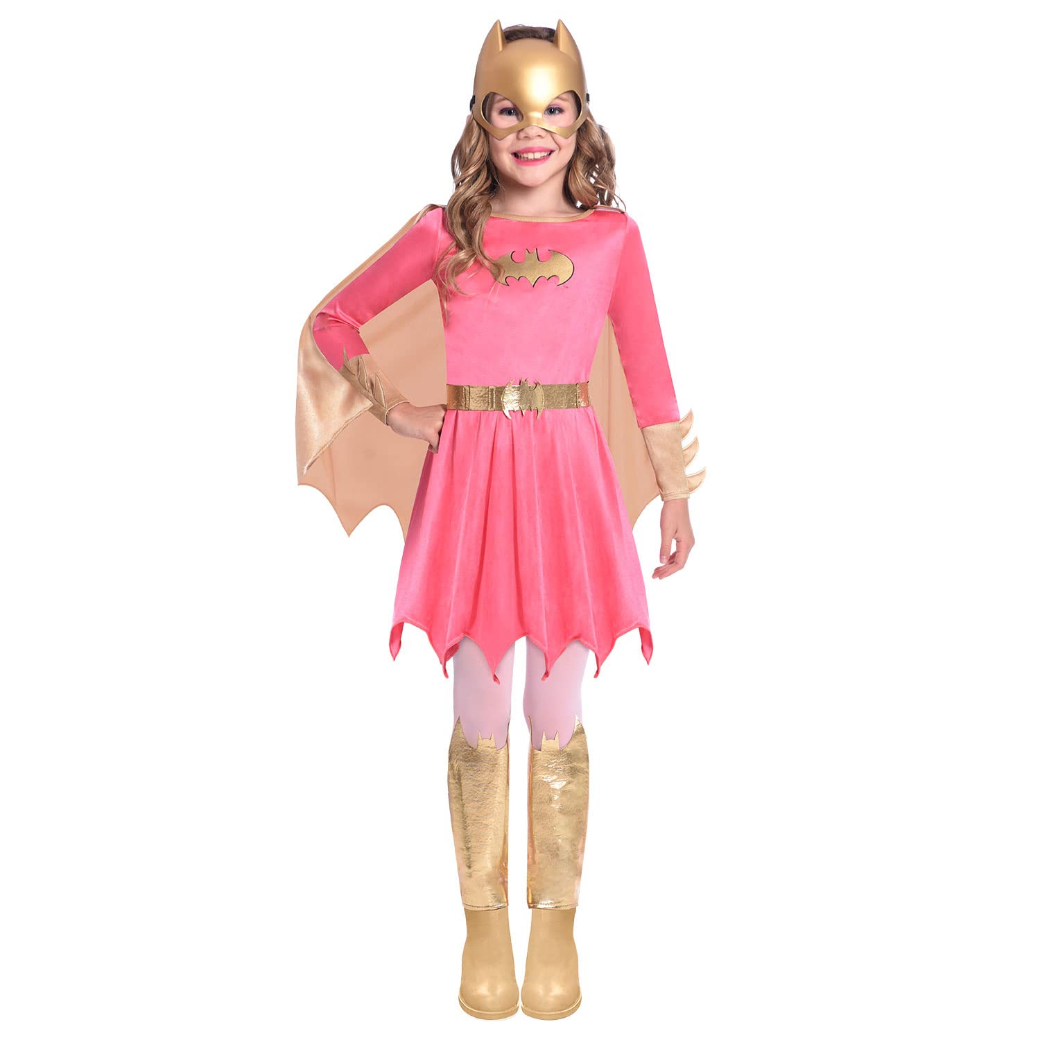 (PKT) (9906728) Child Girls Batgirl Pink Costume (6-8yr)