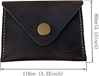 Vista 2 de Handmade Business Credit ID Card Case Card holder Pocket Credit Card Holder Slim Wallet Leather front pocket Wallet