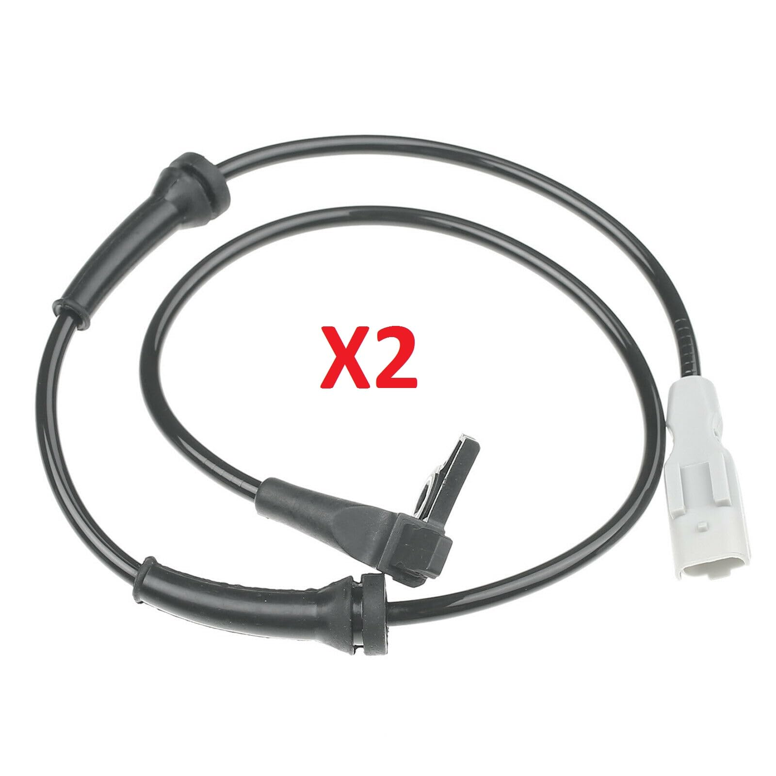 Partsline (Lot de 2) Capteur de vitesse de roue ABS avant compatible avec C4, DS4, DS5, 3008, 307, 308, 5008, RCZ - 4545K3 454588 9659058280