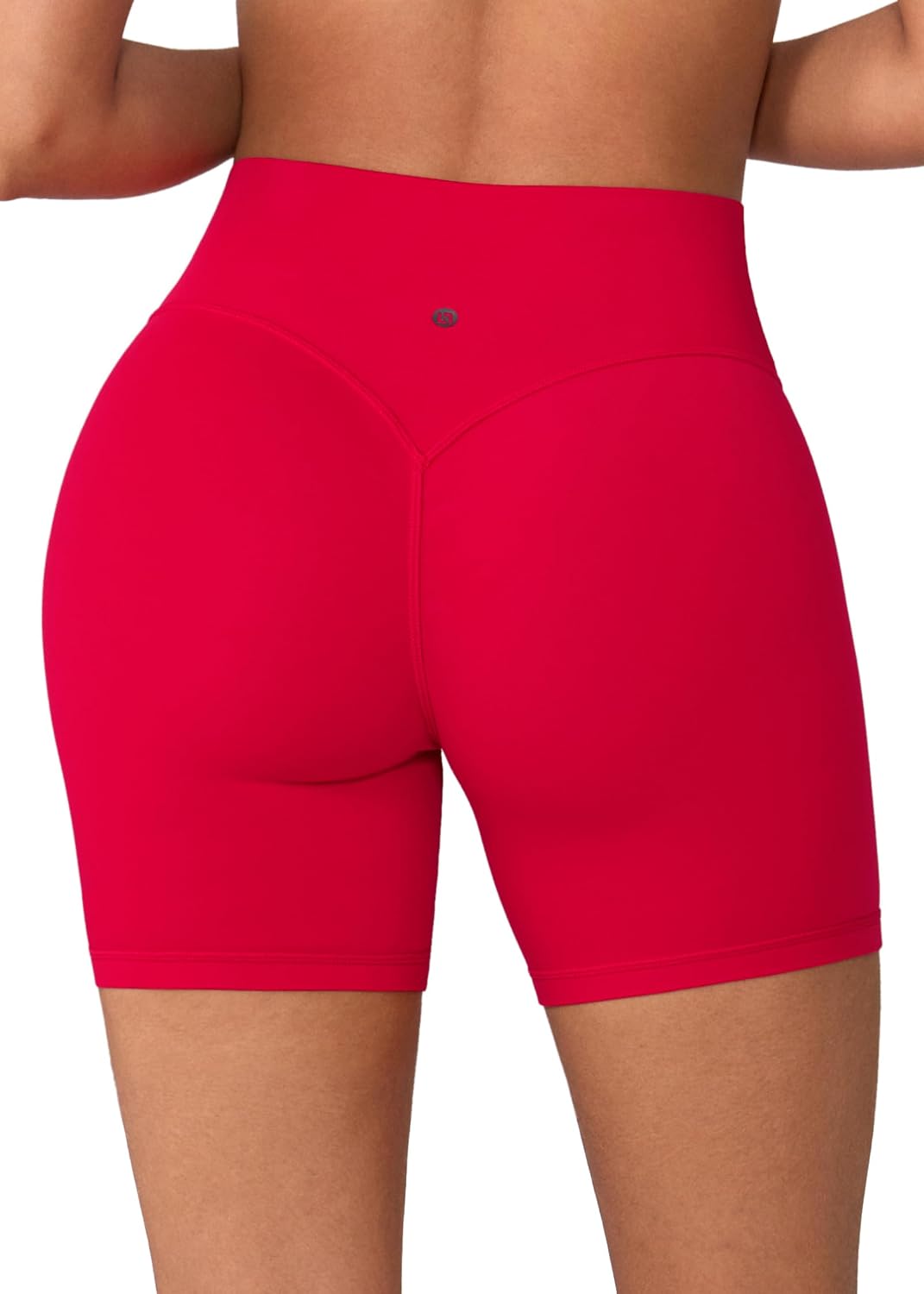 UNISSU Hugluxe No Front Seam Hidden Scrunch Butt Biker Shorts 5" High Waisted Buttery Soft Yoga Booty Workout Shorts
