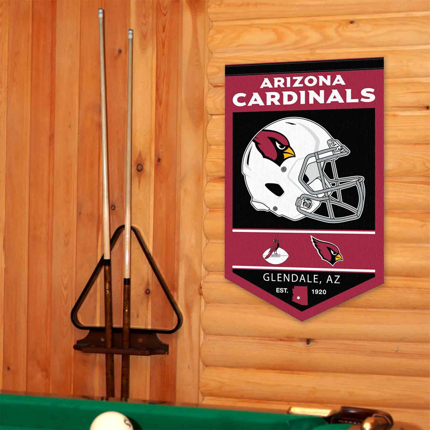 WinCraft Arizona Cardinals Heritage History Banner Pennant