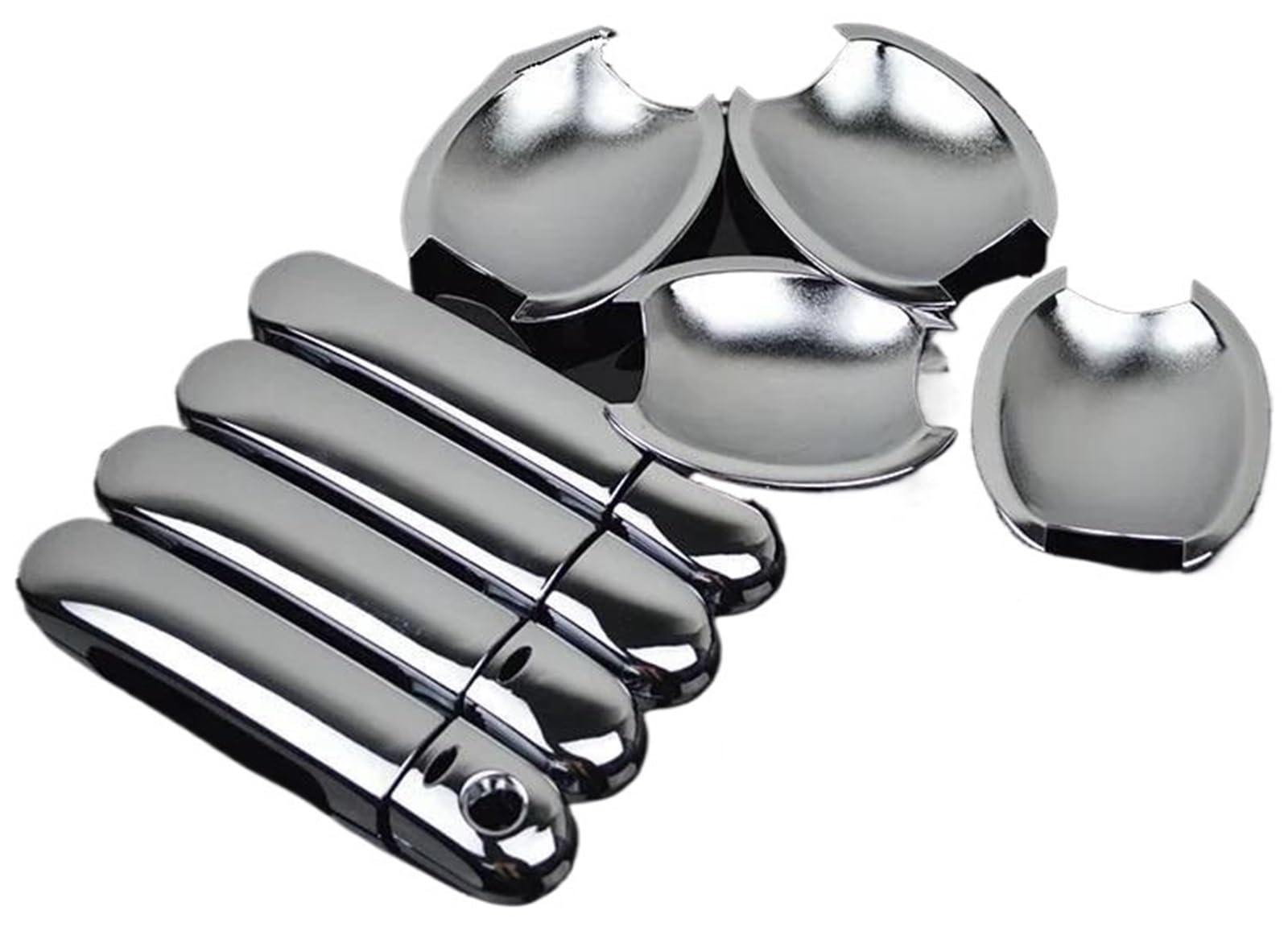 Car Door Handle Covers Sticker for Nissan for Versa for Tiida 2004-2011(Handle Bowl 2 Button)