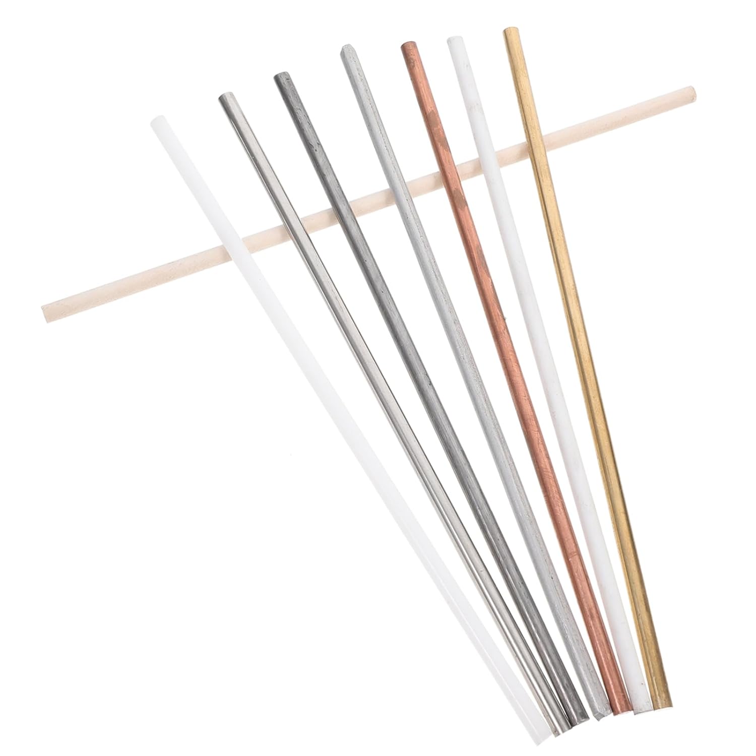 40pcs One Metal Rods Round Rods for DIY Craft Chemistry Experiment Material Kit