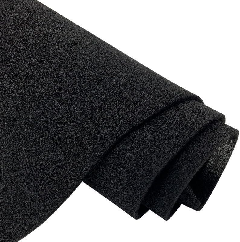Speaker Grill Cloth,Speaker Fabric Stage Speaker Sticky Iron mesh Black Sponge Speaker Metal mesh Cover dustproof Filter Cotton Shock-Absorbing Sponge Sound-Absorbing Cotton (Color : 1m X2m Thick 5mm