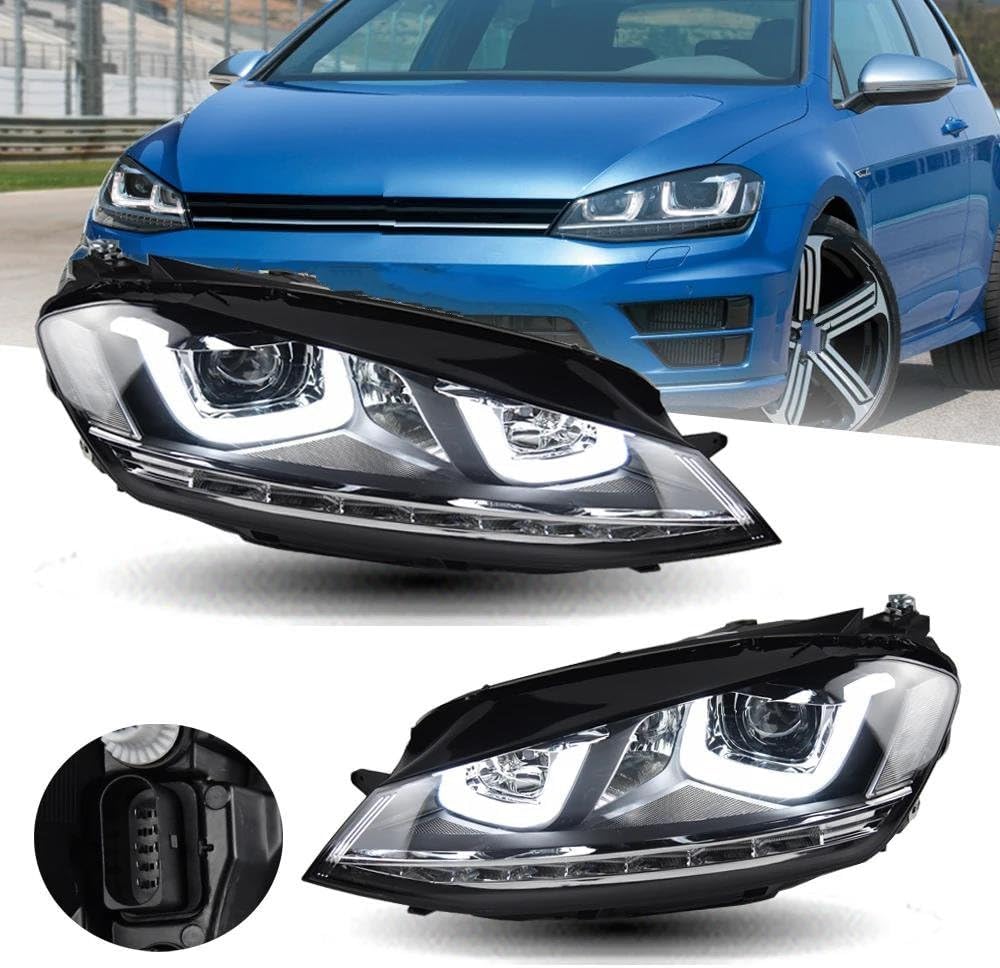 ゴルフ7：VW純正Mk7R用ヘッドライト+VW純正Mk7.5用LEDテール