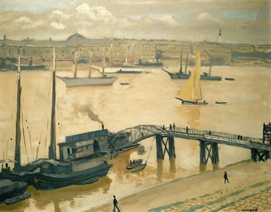 Art mural pour bureau avec le tableau La Rade de Bordeaux 60x90cm