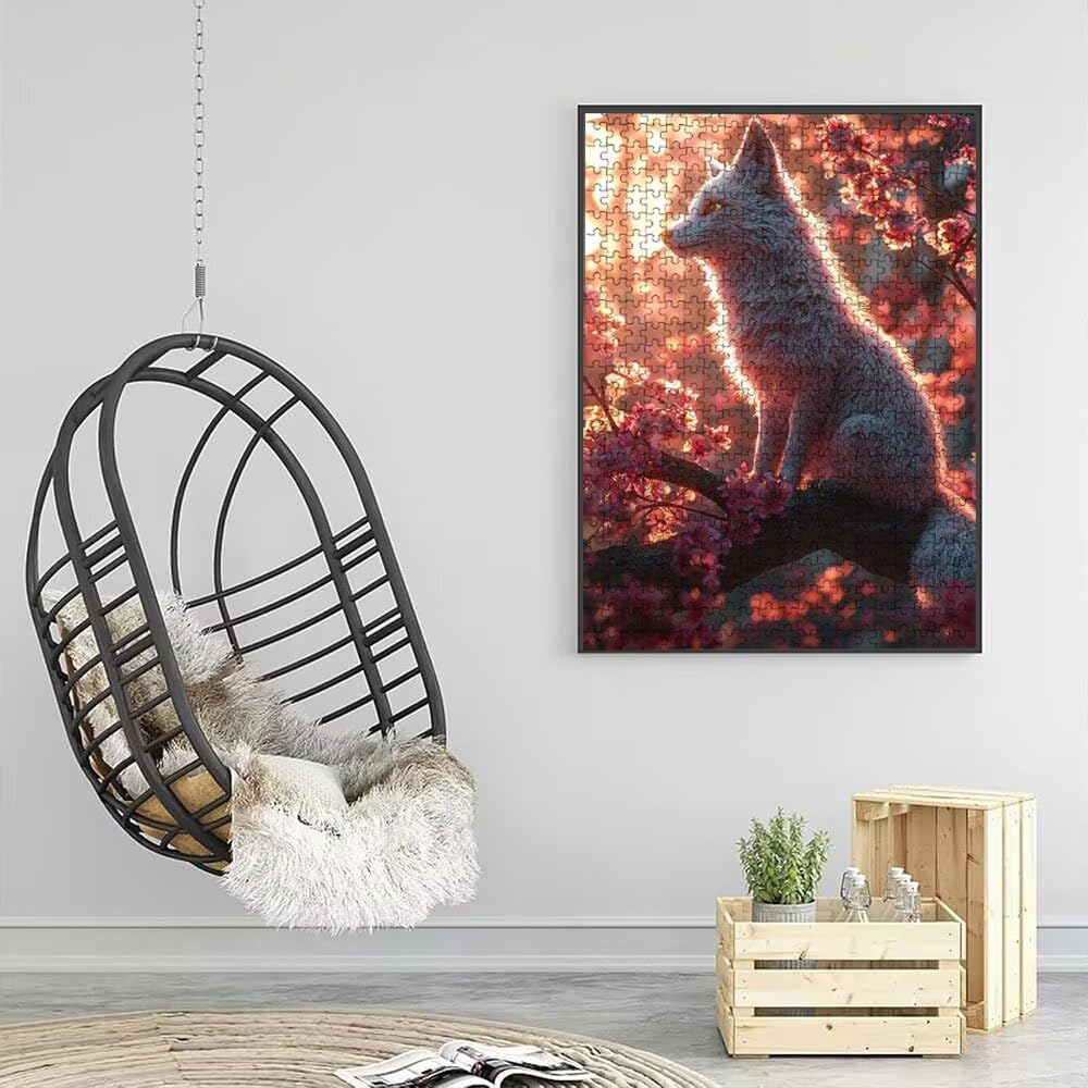 Puzzle 6000 sztuk, kwiat brzoskwini biały wilk puzzle dla dorosłych 6000, drewniane puzzle, klasyczne gry edukacyjne, niemożliwe wyzwanie, rodzina gier, kreatywny prezent DX0YL1-875