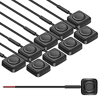 Vista 1 de Linkstyle 10 piezas de interruptor de botón de presión momentáneo, interruptores de botones de bocina mini de montaje en superficie