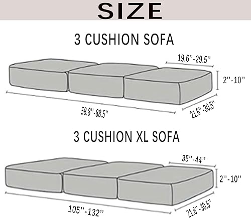 Miniatura 2 de lygooh Fundas de cojín de cuero impermeables para sofá de perro, protector de muebles para sofá grande de 1 plaza, funda elástica de repuesto para