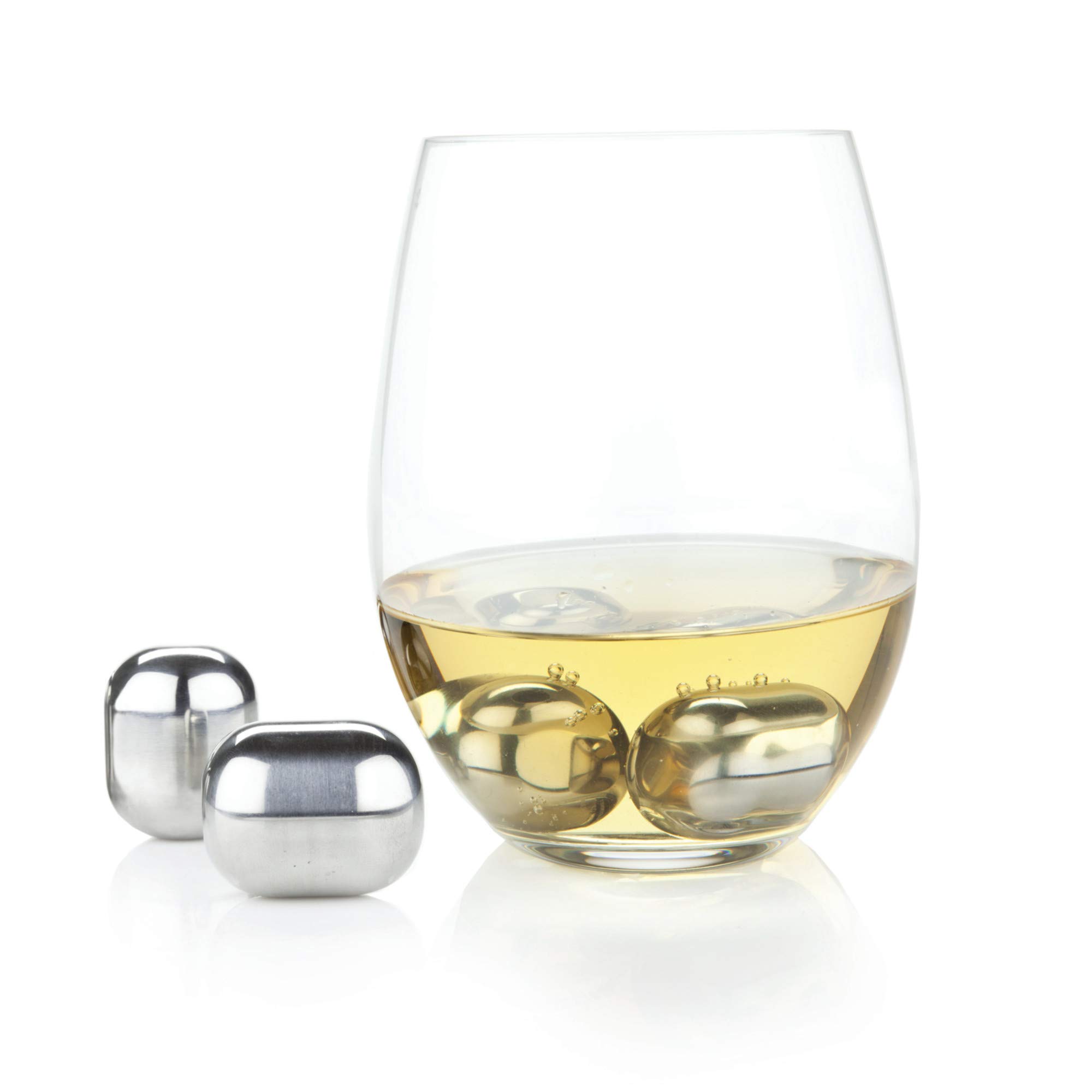 Glacier Rocks® Stainless Steel Wine Globes Viski pour ne plus diluer le vin