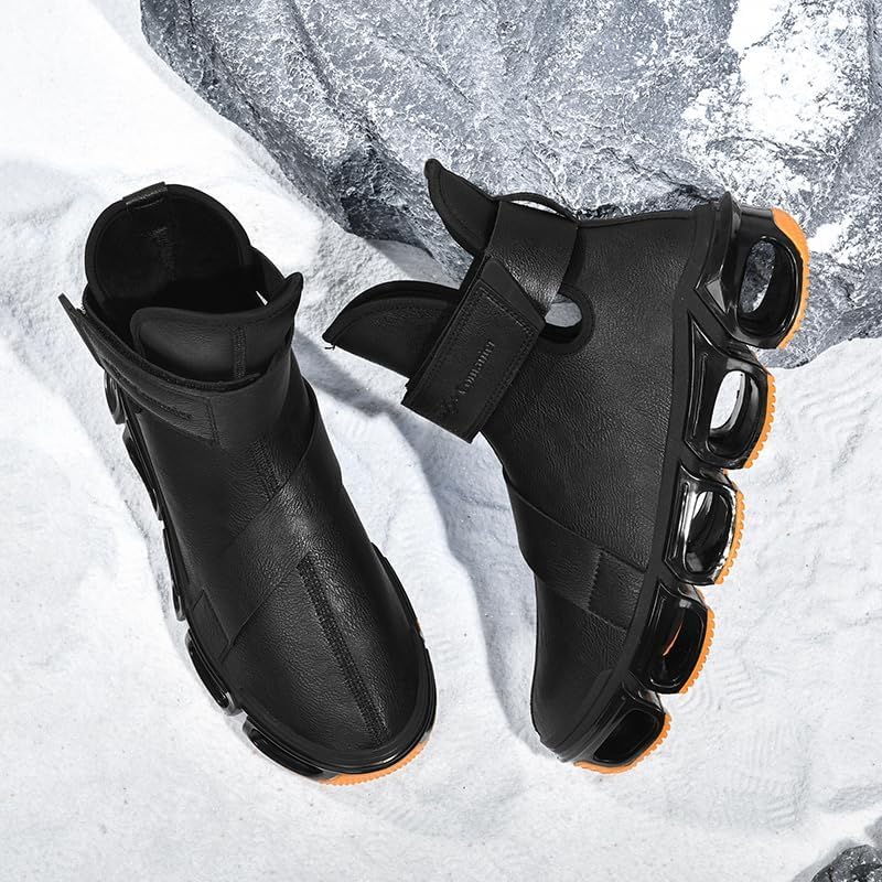 Mens Chelsea Boots Casual For Men Blade Sneakers Sport Fashion High Top Men's Brown Black Size Boot Shoes Man Shoe - Image 5