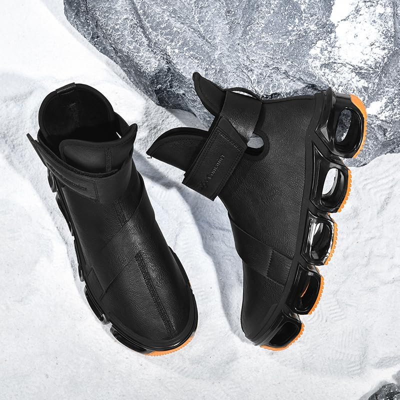 Mens Chelsea Boots Casual For Men Blade Sneakers Sport Fashion High Top Men's Brown Black Size Boot Shoes Man Shoe4