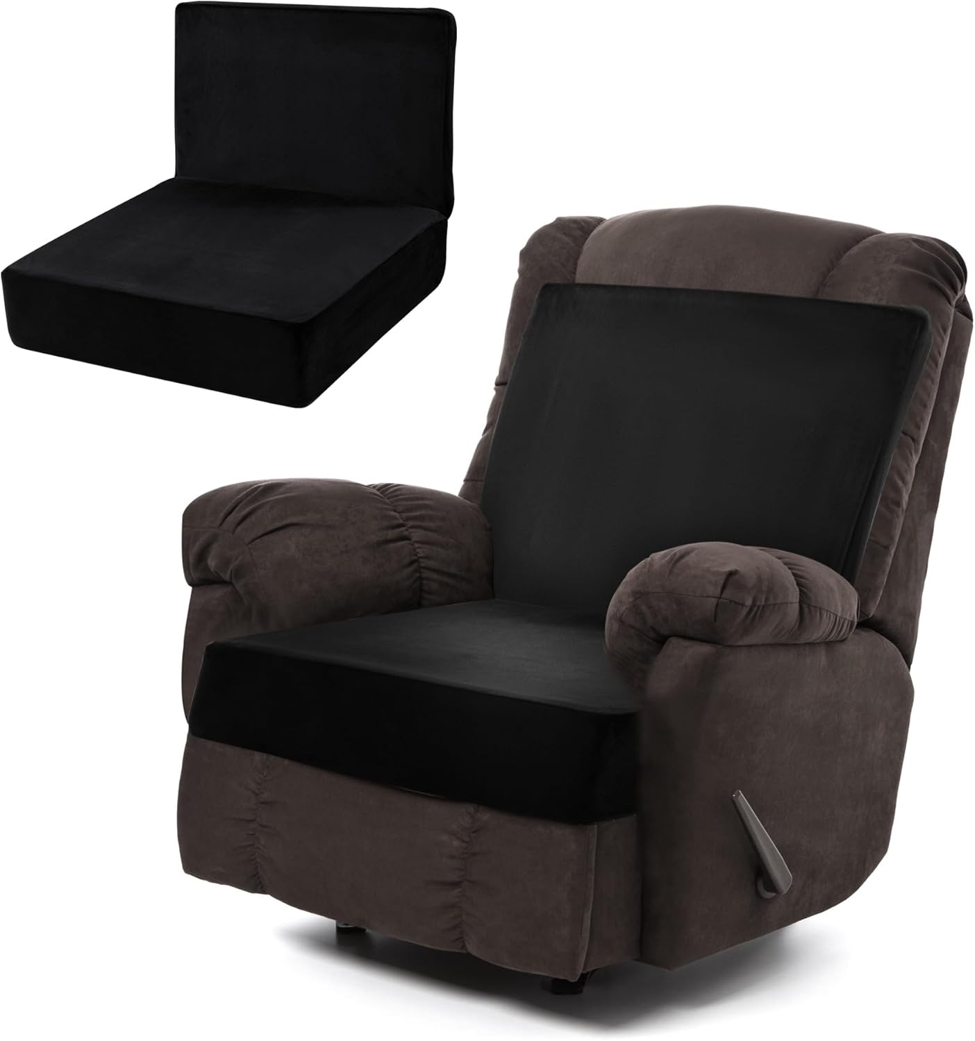 ROYALAY Memory Foam Recliner Chair Seat Cushion with Lumbar