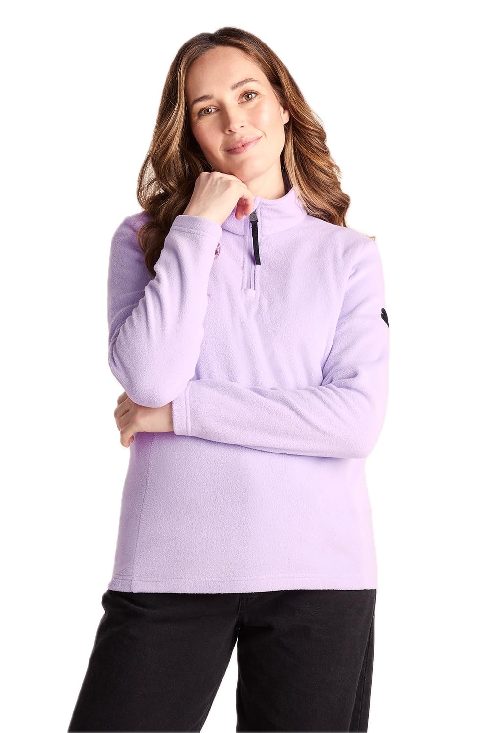 Tog24 Women's Pale Lilac 'Revive' Zip Fleece In | Size: 18