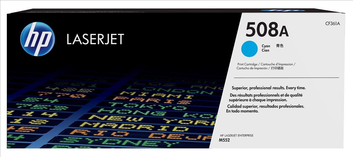 Hp Cyan 508A Original Laserjet Toner Cartridge (Cf361a)