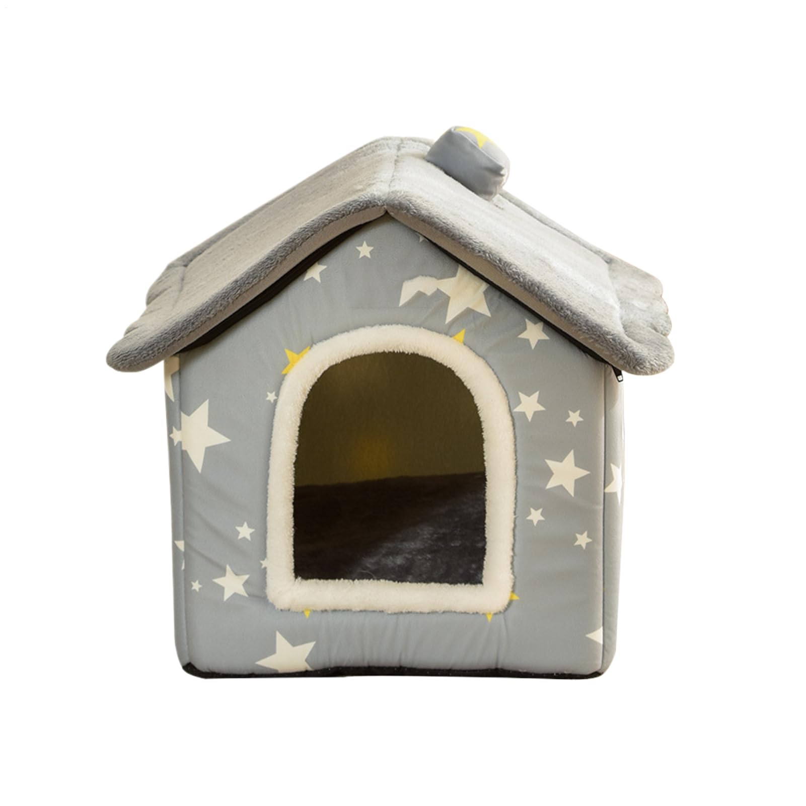 Niche en peluche pour chat parfaite au salon pour se reposer et dormir