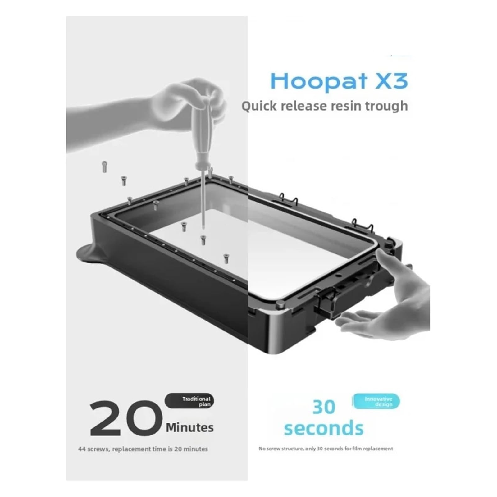 Compatibile con ELEGOO, pellicola di rilascio for Saturn2/3/3Ultra | Pellicola distaccante FEP, rivestimento del serbatoio in resina, foglio di rilascio della stampa(3pcs NFEP PFA)