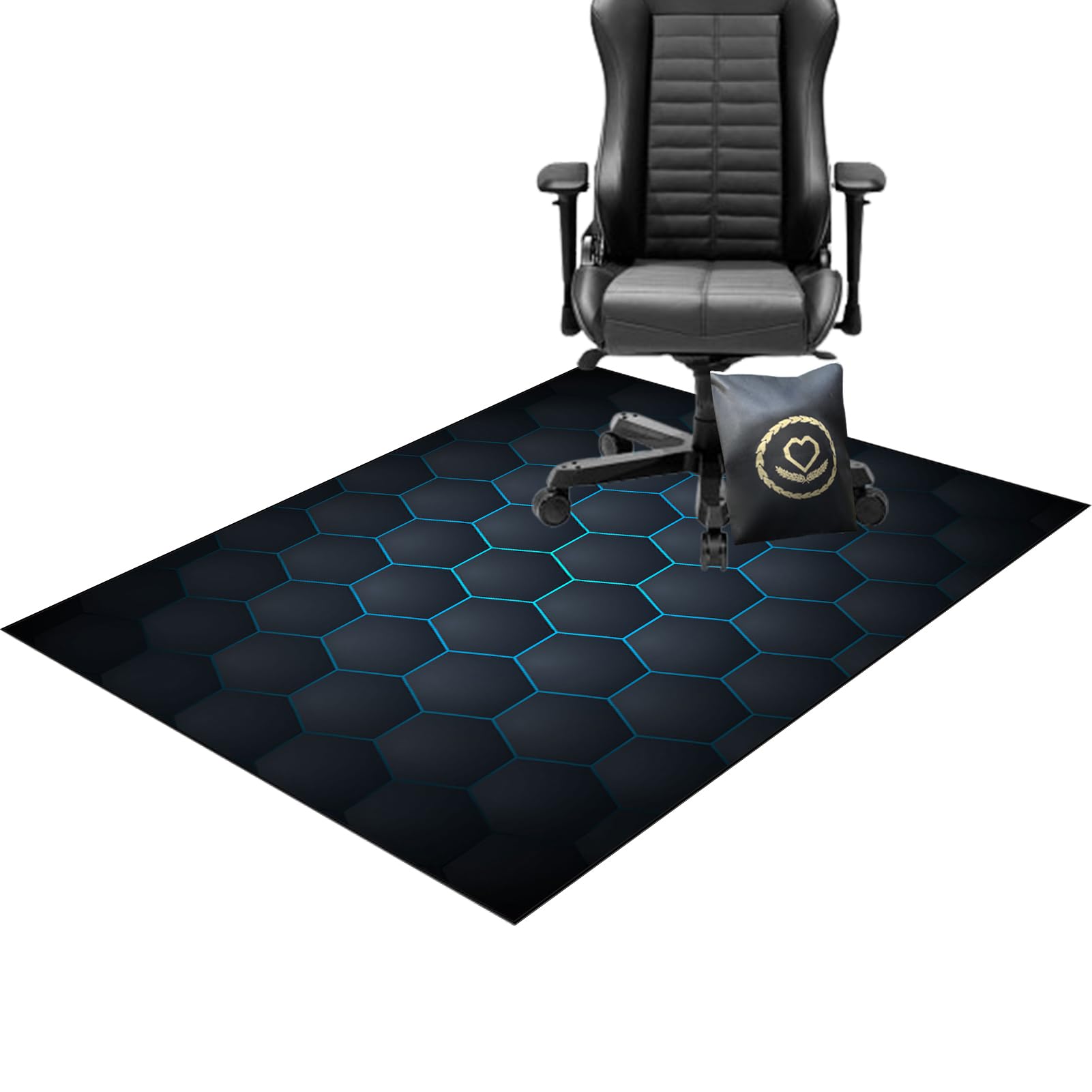 Office Chair Mat For Hardwood Floor, 130 X 190 Cm Desk Chair Mat For Carpeted Floors Easy Glide, Gming Chair Floor Protector Mat For Desk Chair - View #4