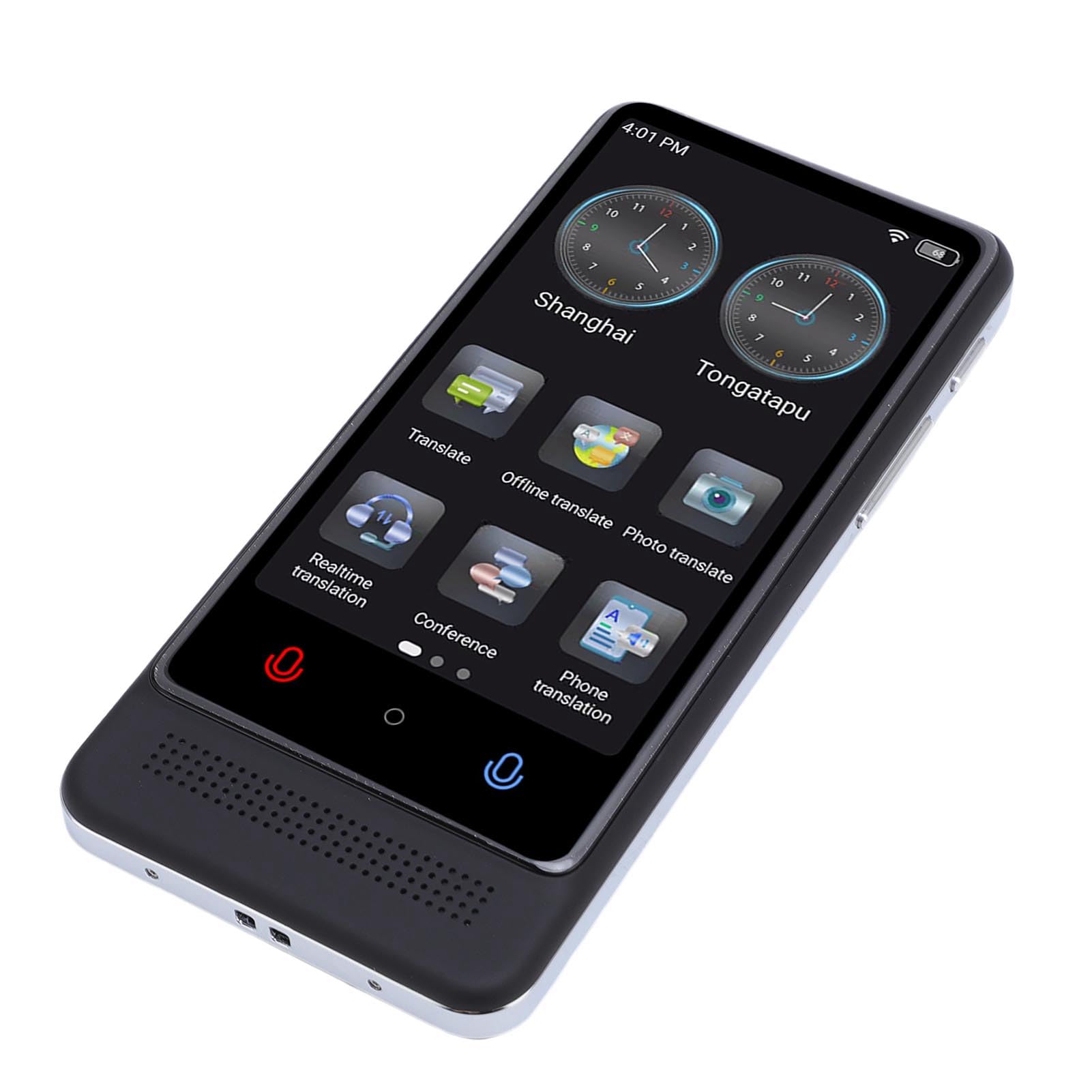 Pongnas Traduttore Vocale Portatile, Schermo Touch 3.0 Pollici