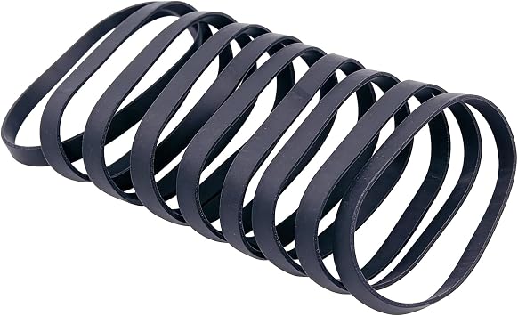 10PCS Black Large Thick Elastic Rubber Bands Black Heavy Duty Trash Can Band Use for School Home Office SuppliesLength 38cm/15inch