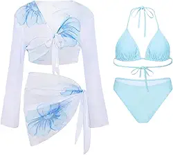 Conjunto de roupa de banho 4 peças para treino juvenil atlético sexy triângulo roupa de banho micro biquíni 4 peças conjuntos femininos 2026