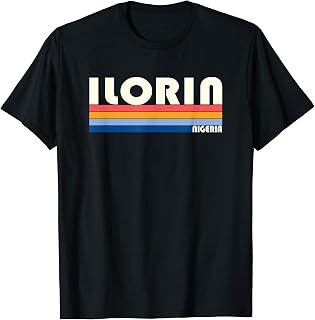 Retro Vintage 70s 80s Style Ilorin, Nigeria T-Shirt