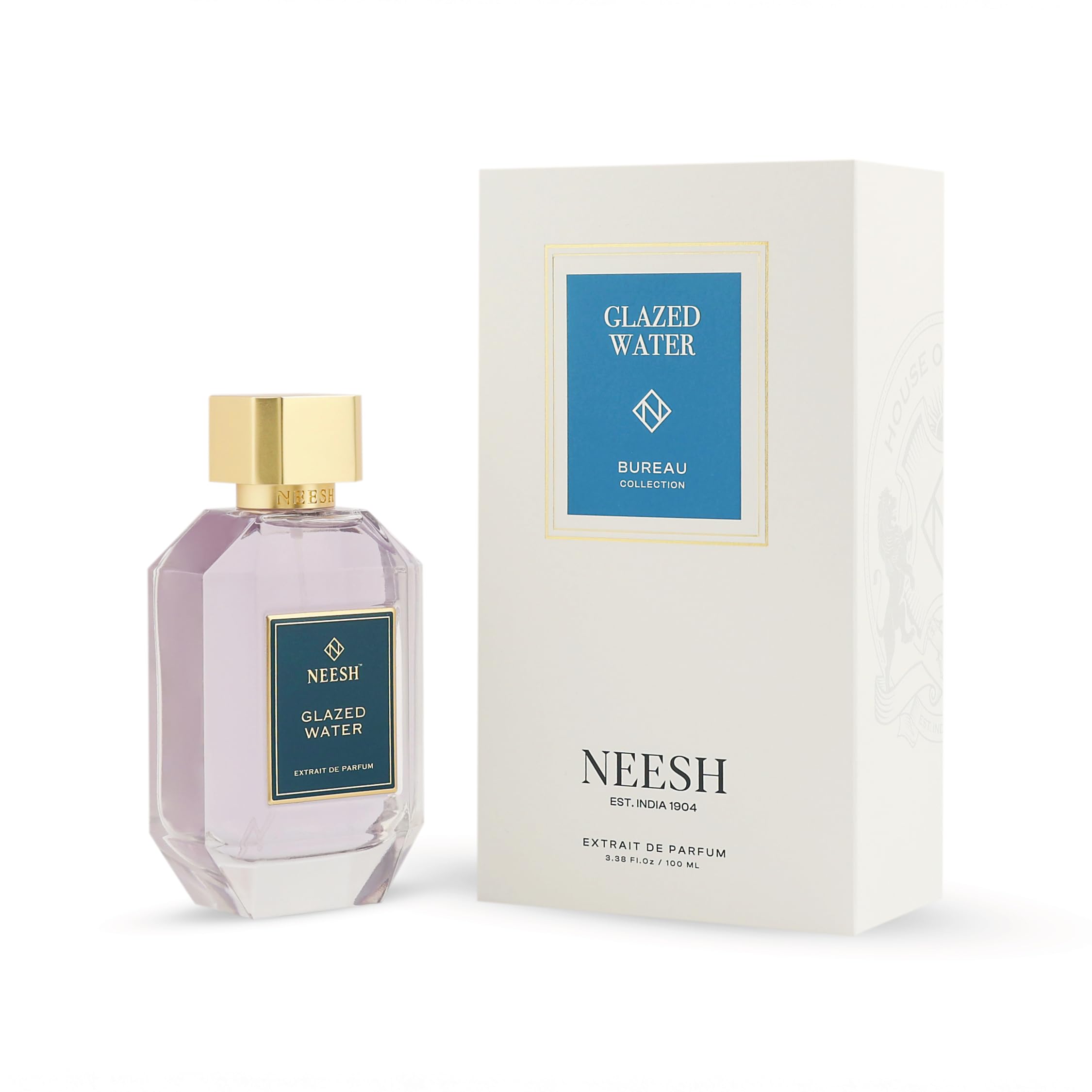 NEESH Glazed Water (100ml) Extrait de Parfum, Perfume for Men, Luxury Long Lasting Perfume