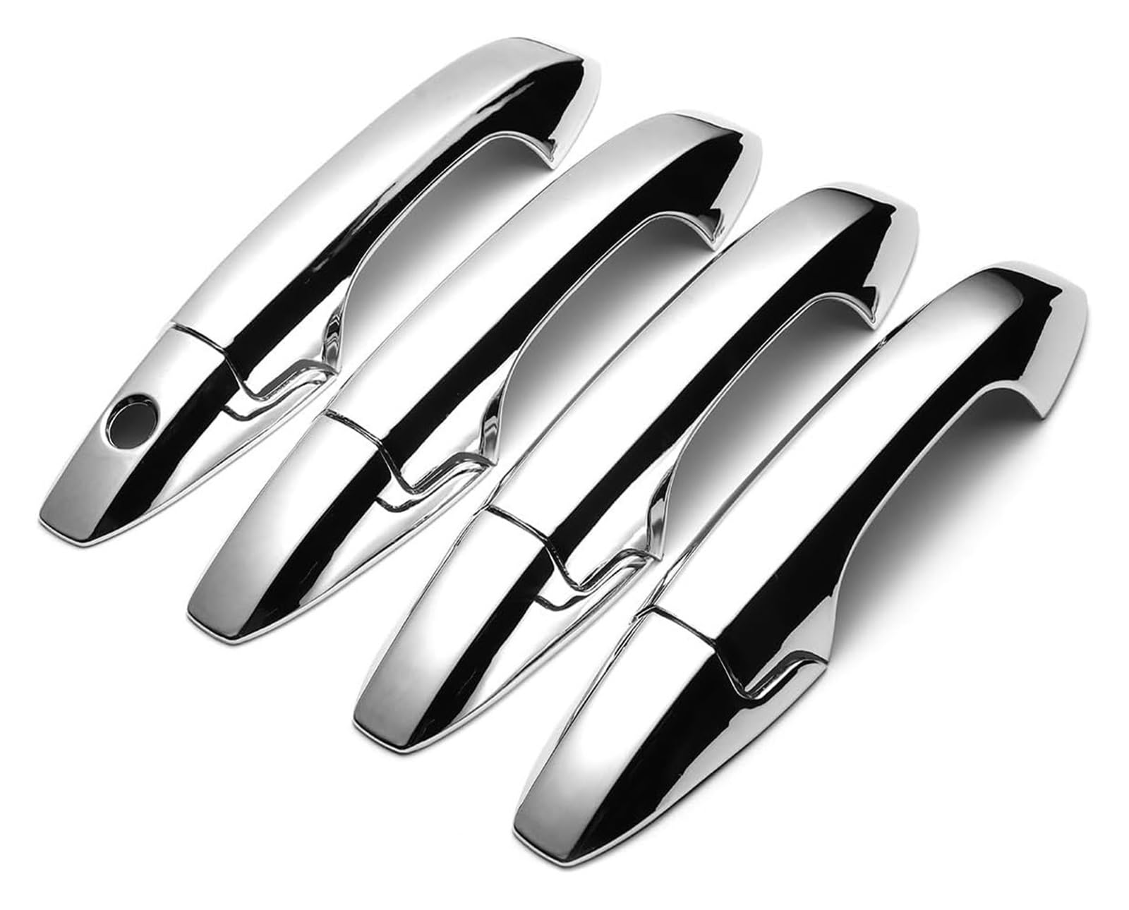 QWQTHGS Car Exterior Door Handle Cap for CR-V SUV 2007-2011 Car Styling Chrome Carbon Catch Cap Side Door Handle Cover Trim(8pcs Chrome)