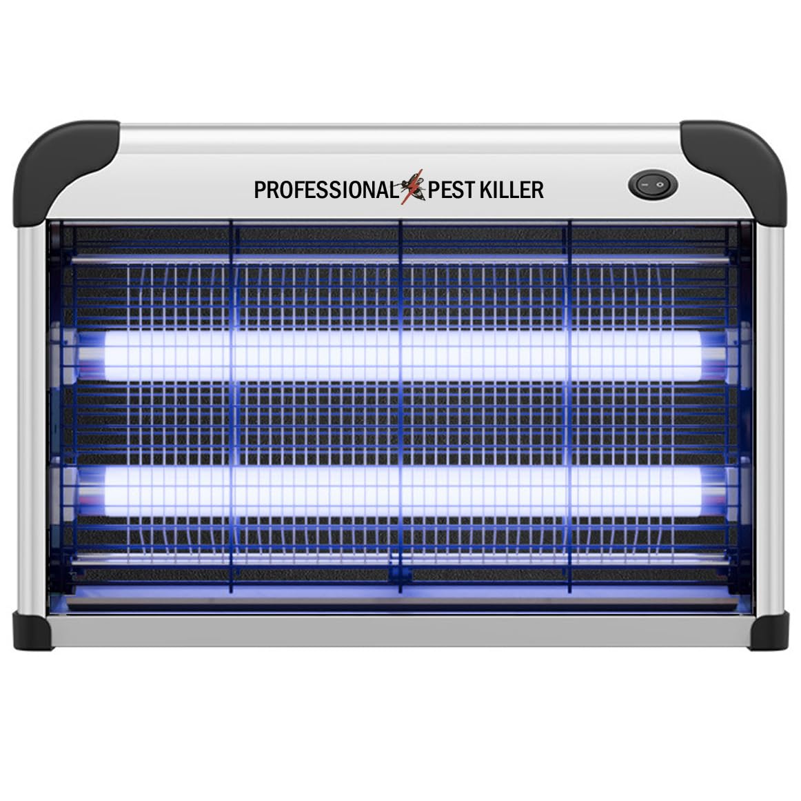 20W Electric Bug Zapper, Indoor Mosquito Killer, Insect Killer, Fly Zapper, Bug Lamp Light for Home, Restaurant, Office Use, Powerful 1800V Grid, All Aluminum Shell, with a Removable Washable Tray