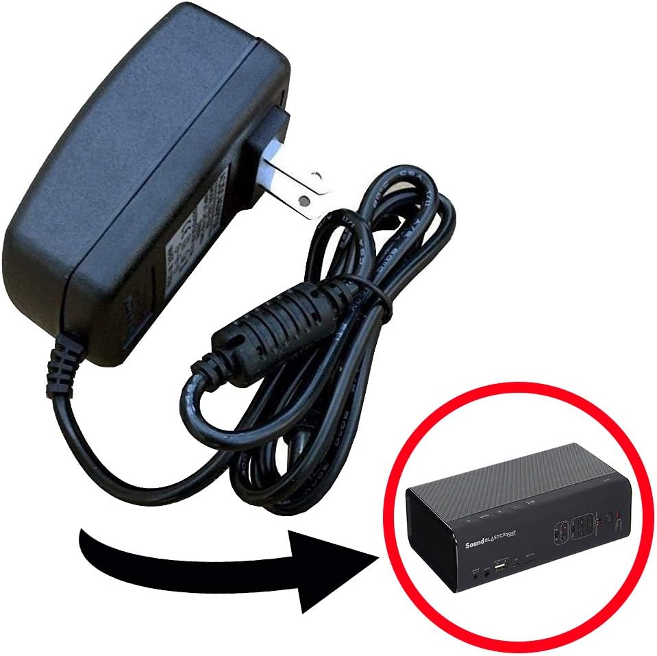 Power Supply Adapter Replacement Charger, Compatible with Creative Sound Blaster Roar Pro Bluetooth Wireless Portable Speaker
