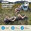 MARCHWAY Ultralight Folding Tent Camping Cot Bed, Portable Compact for Outdoor Travel, Base Camp, Hiking, Mountaineering, Lightweight Backpacking (Black)