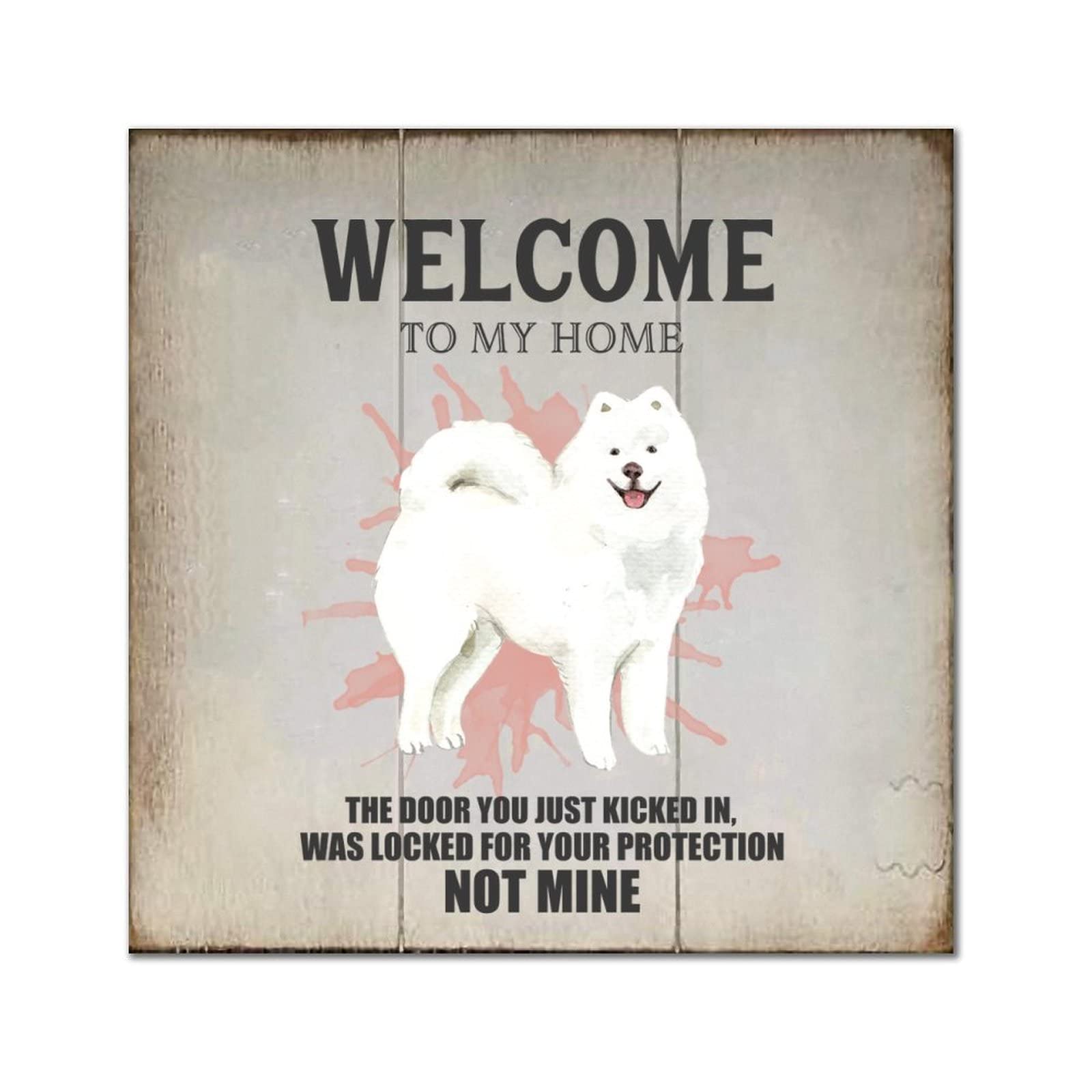 Plaque murale en bois noble Welcome to My Home pour une décoration intérieure raffinée