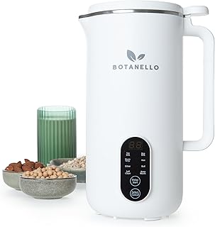 Botanello Plant-Based Vegan Milk Maker Machine - Perfect for Nut, Oat, Soy, Rice, Almond Milk, 560ml, White (Australian Mo...