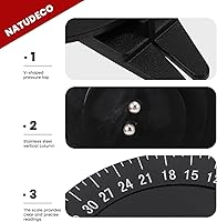 Vista 3 de Calibrador de tensión de raqueta de bádminton Probador de tensión de cuerda de bádminton Medición precisa Valor de presión Stringmeter Medidor