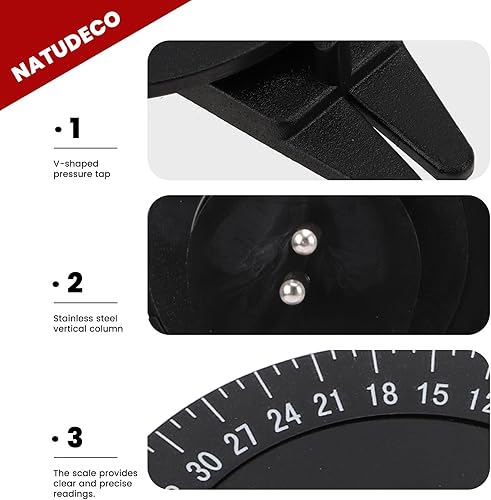 Miniatura 3 de Calibrador de tensión de raqueta de bádminton Probador de tensión de cuerda de bádminton Medición precisa Valor de presión Stringmeter Medidor de