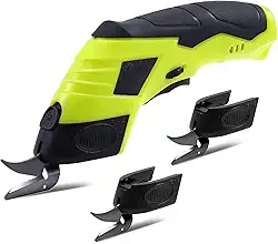 Uniharpa Tesoura Elétrica Sem Fio, Cortador De Papelão, Caixa Tecido Com Lâminas Recarregáveis, Potente Para Artesanato, Couro, Carpete, Plástico, Feltro Verde